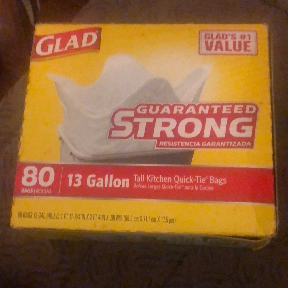 Glad trash bags